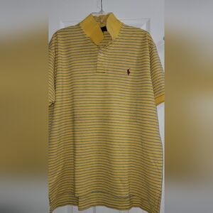 Polo by Ralph Lauren Yellow Striped Men's Shirt